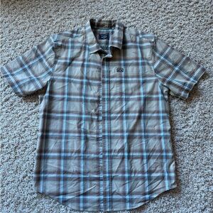 Kimes Ranch Brown and Blue Plaid Men's Shirt